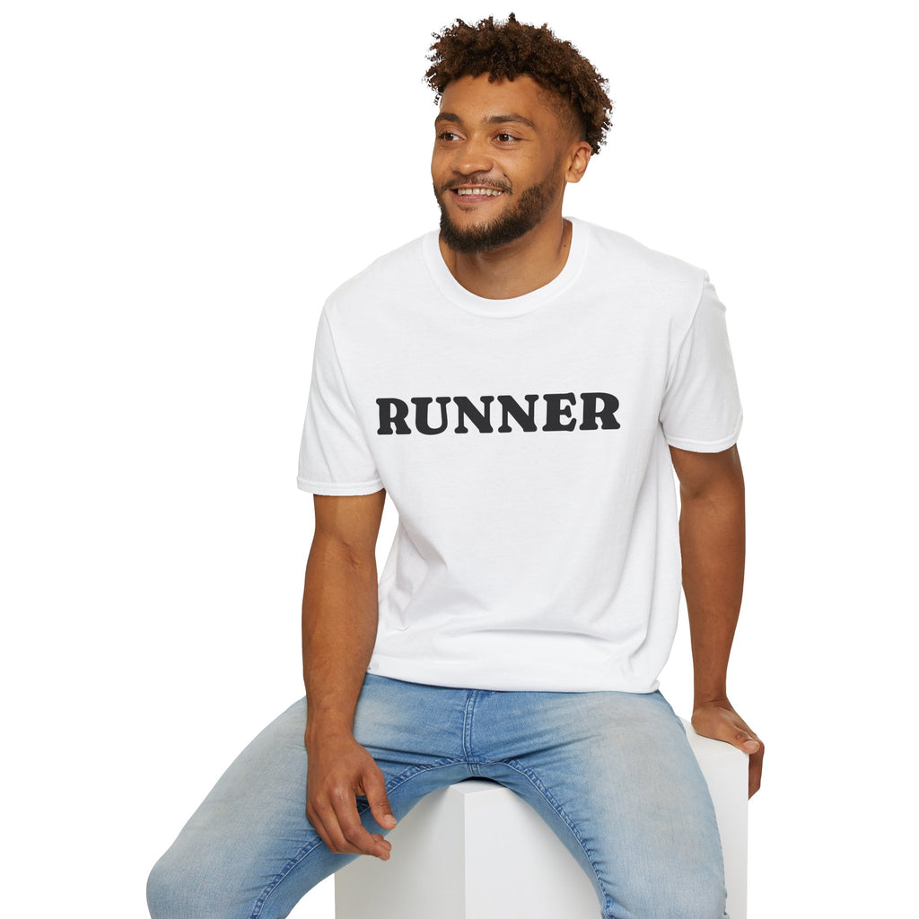 Runner Soft Style T-Shirt — Minimal Bold Running Tee for Runners & Race Day