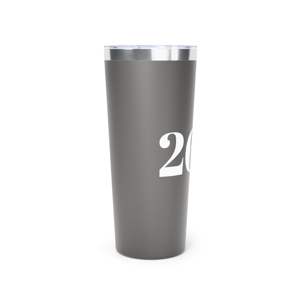 22oz Insulated Tumbler – Bold White Number Design (Matte Black) - Best Run Yet Apparel and Gifts