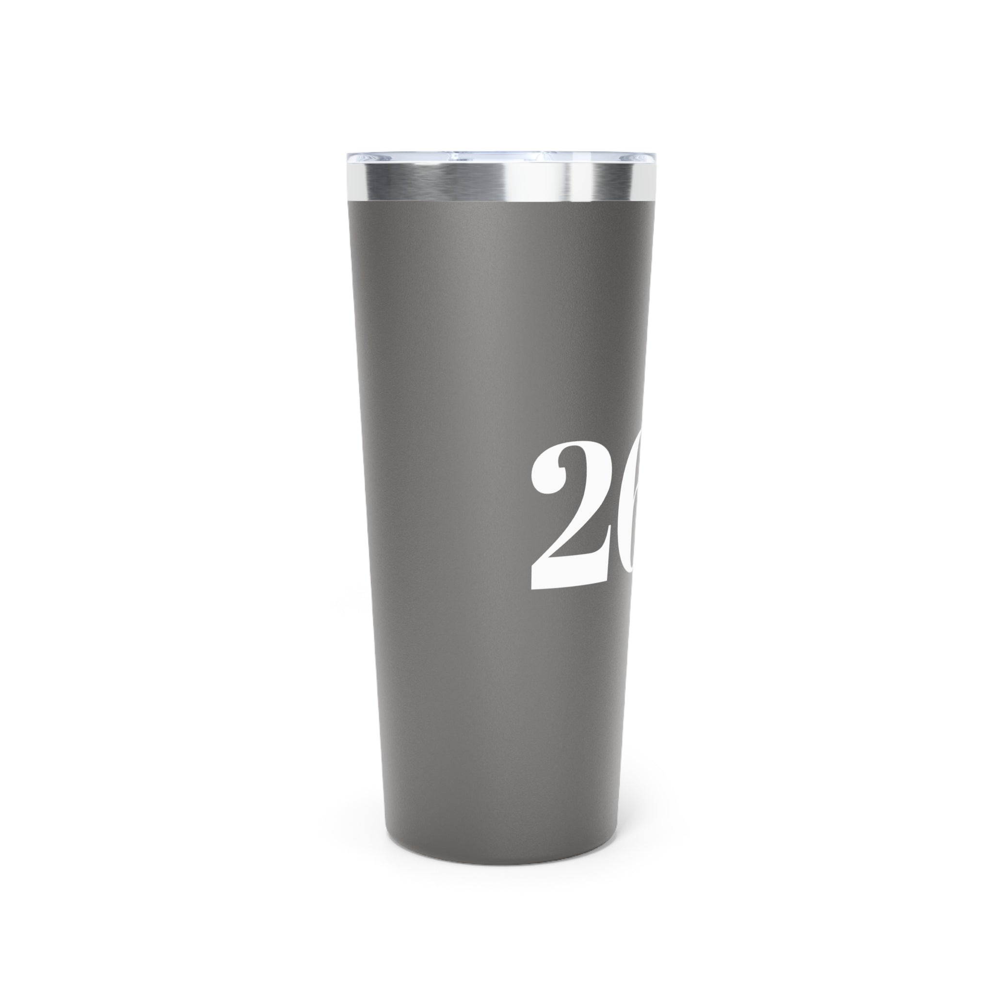22oz Insulated Tumbler – Bold White Number Design (Matte Black) - Best Run Yet Apparel and Gifts