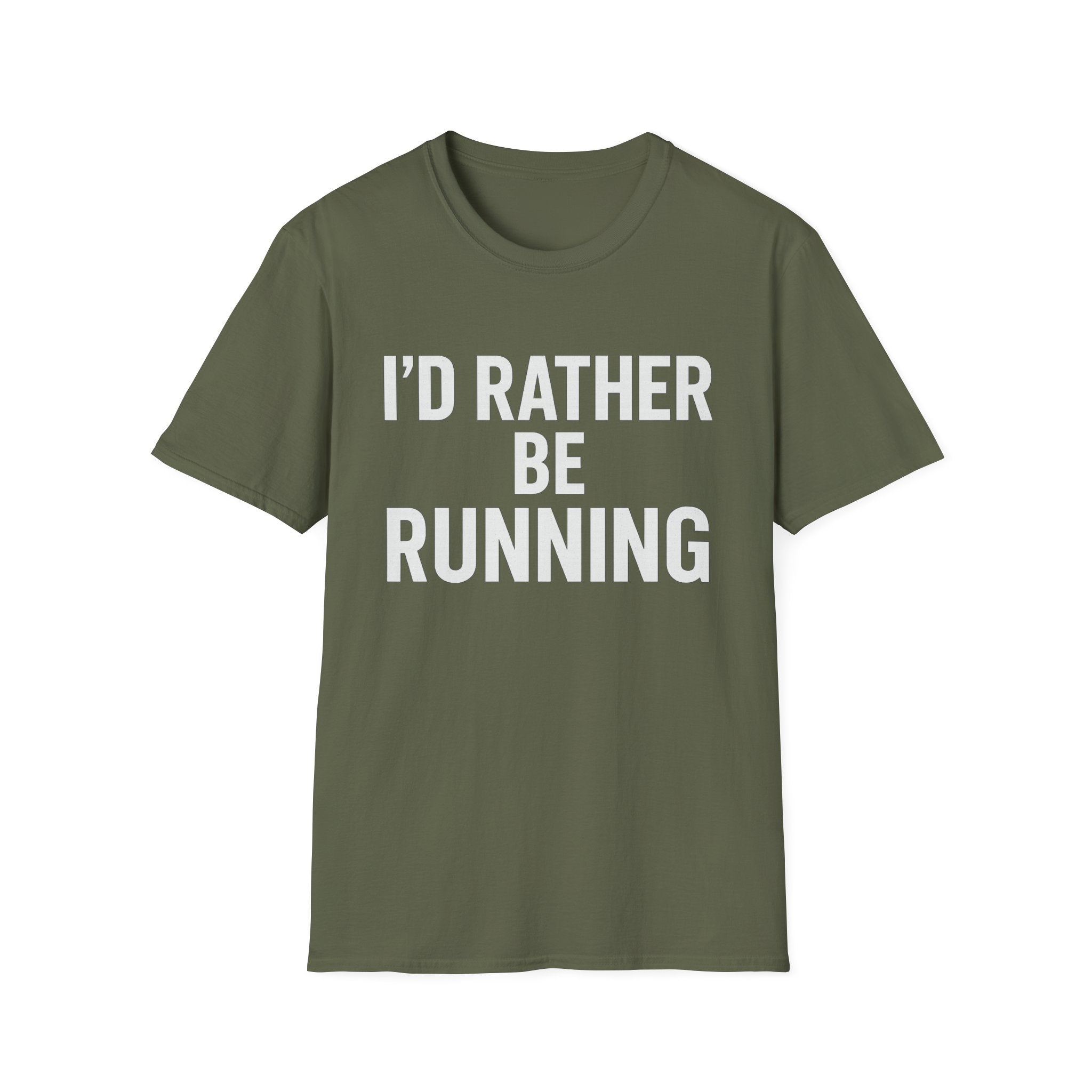 I’d Rather Be Running Soft Style T-Shirt — Funny Runner Tee for Joggers & Fitness Enthusiasts