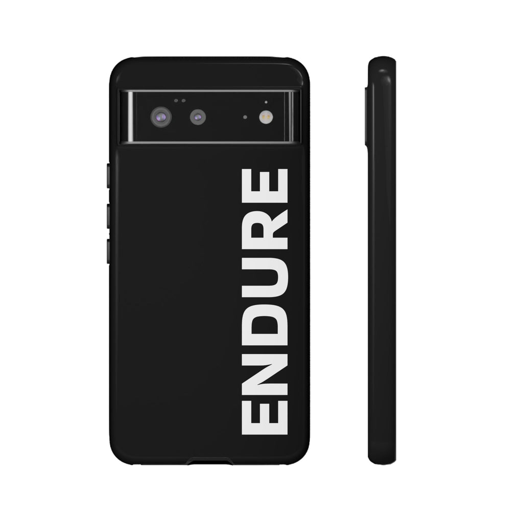 Endure Vertical Bold Phone Case — Tough Black Protective Cover