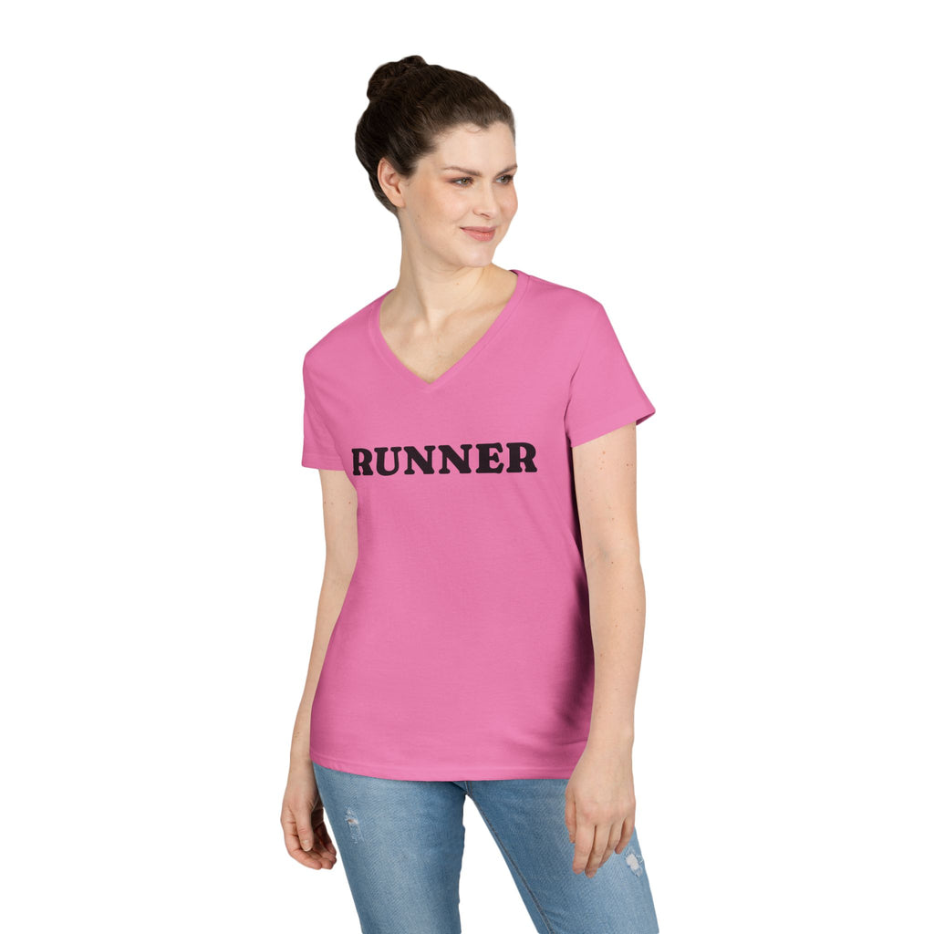 Runner V - Neck T-Shirt — Women's Casual Running Tee - Best Run Yet Apparel and Gifts