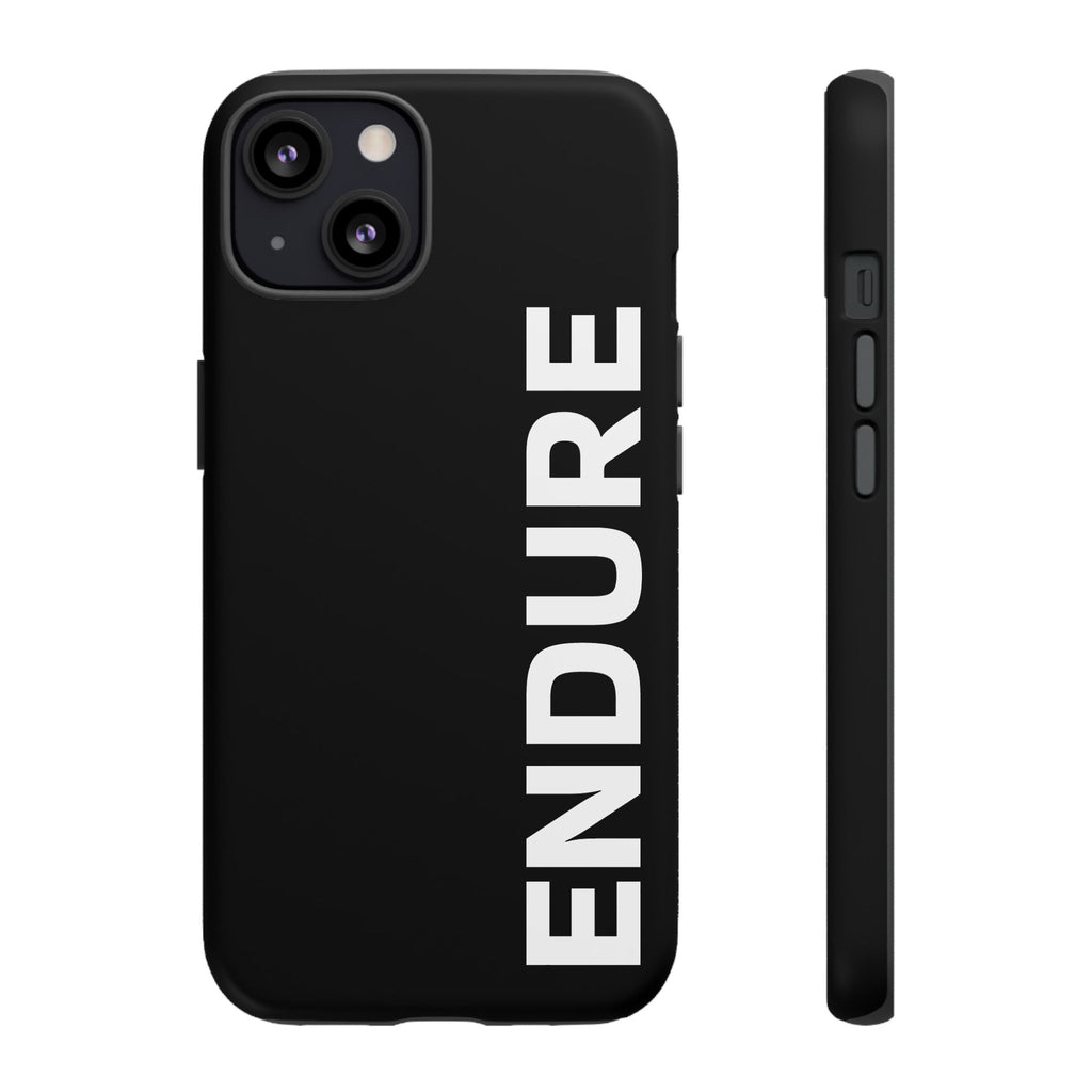 Endure Vertical Bold Phone Case — Tough Black Protective Cover