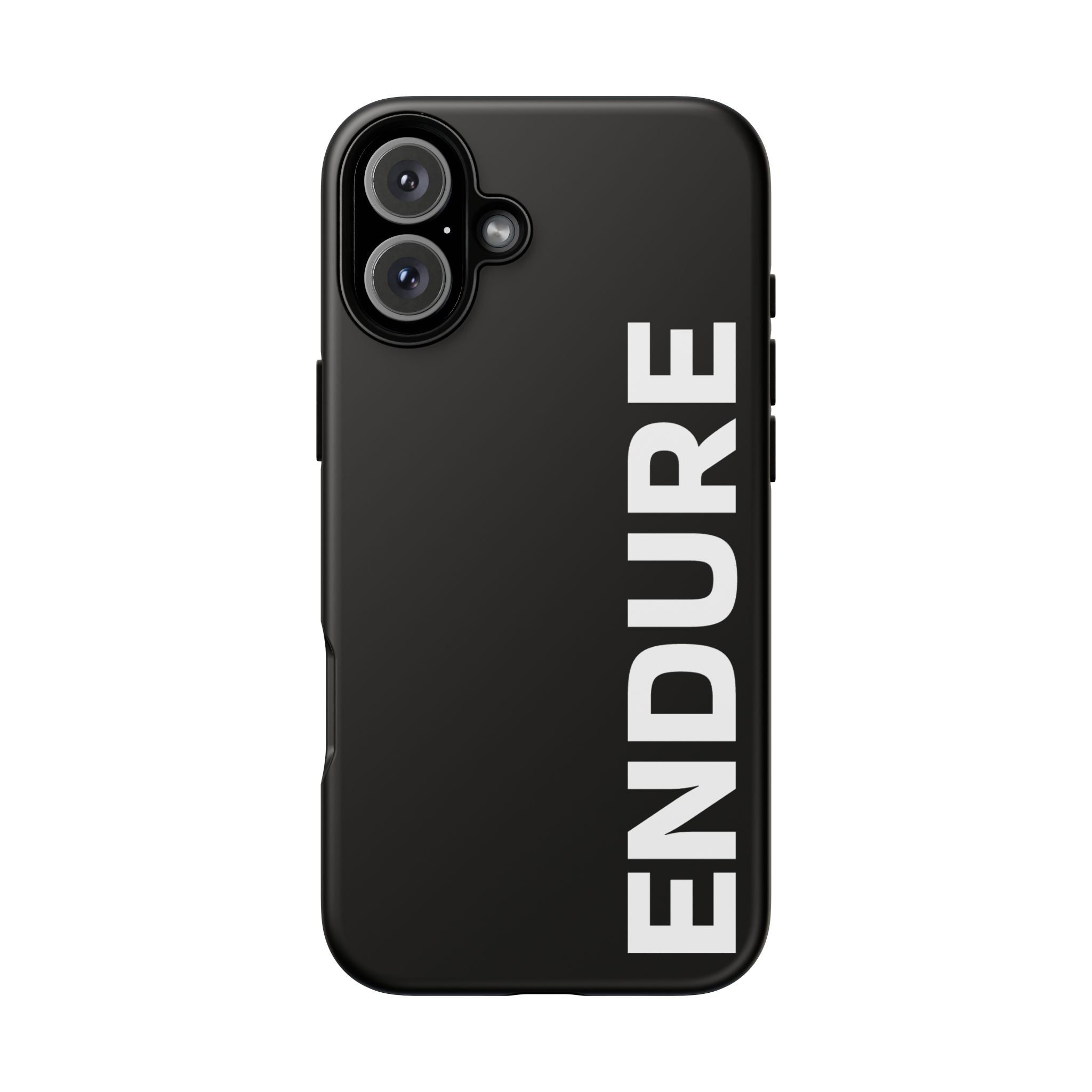 Endure Vertical Bold Phone Case — Tough Black Protective Cover