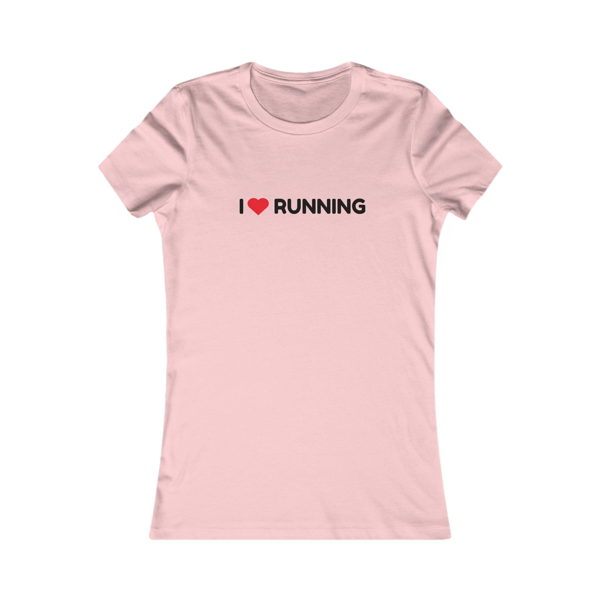I Love Running Women’s Tee — Cute Running Shirt for Female Runners, Fitness Gift