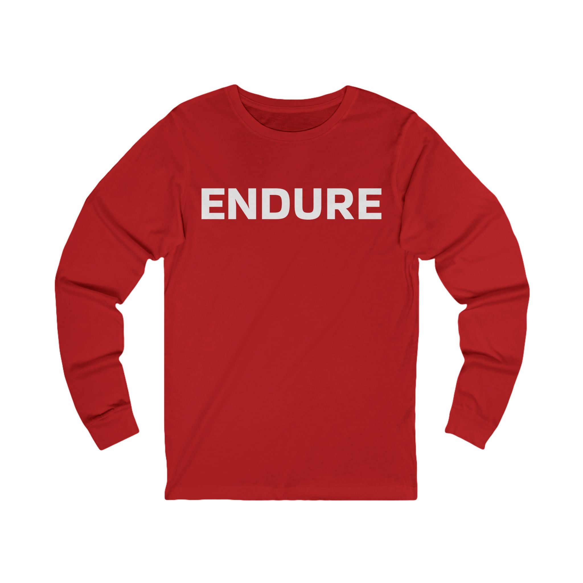 Endure Long Sleeve Tee — Minimalist Motivational Shirt