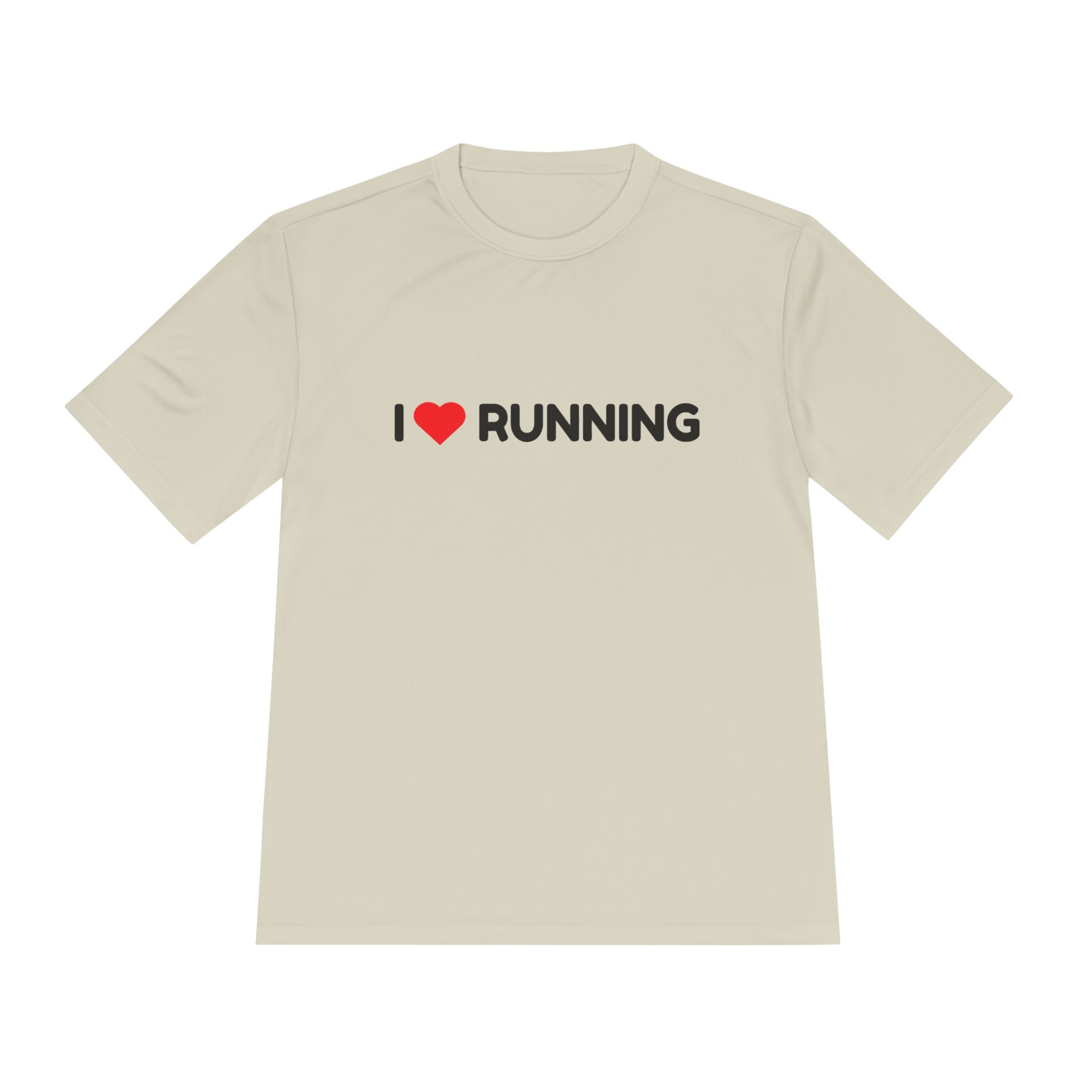 I Love Running Moisture-Wicking Tee — Lightweight Race & Training Shirt