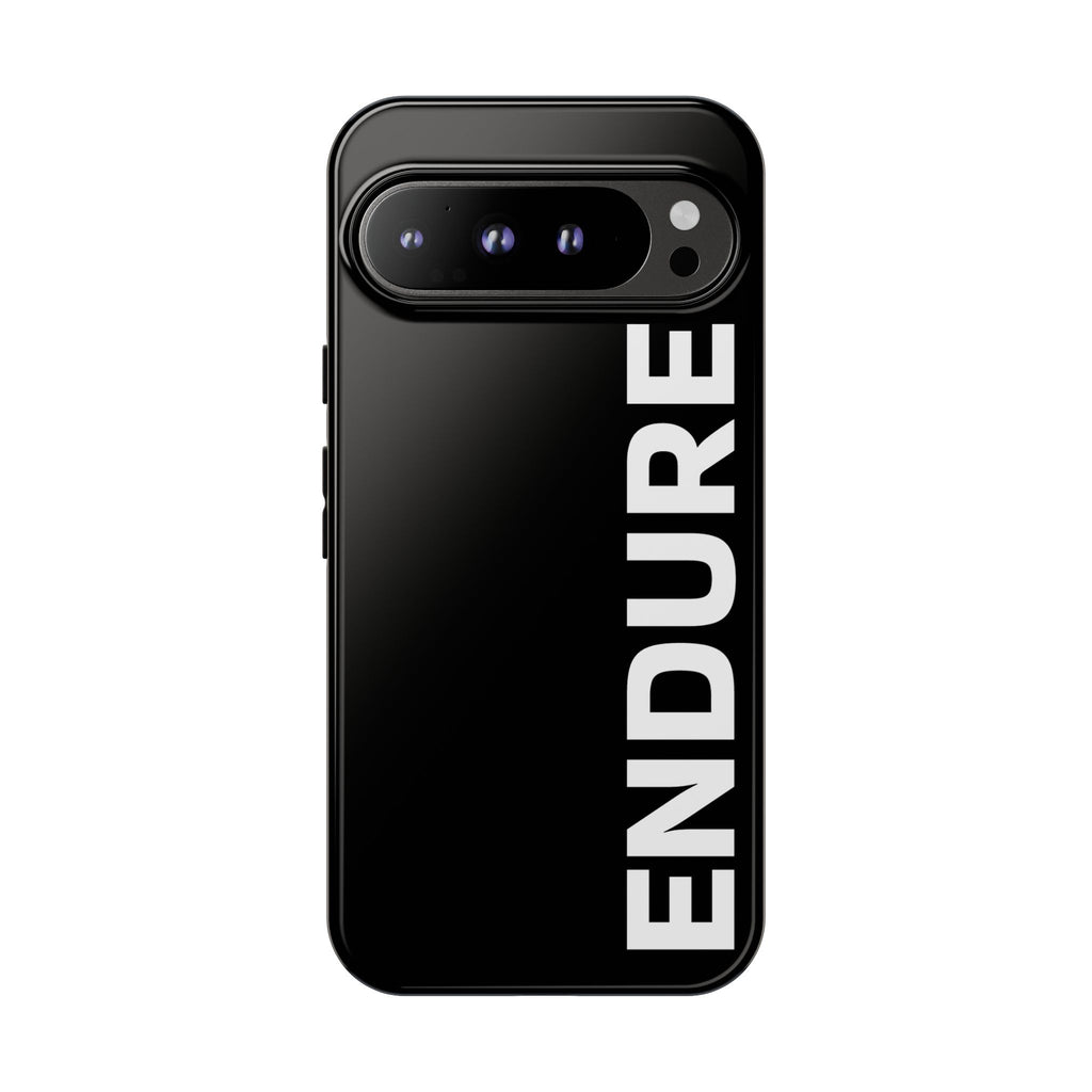 Endure Vertical Bold Phone Case — Tough Black Protective Cover