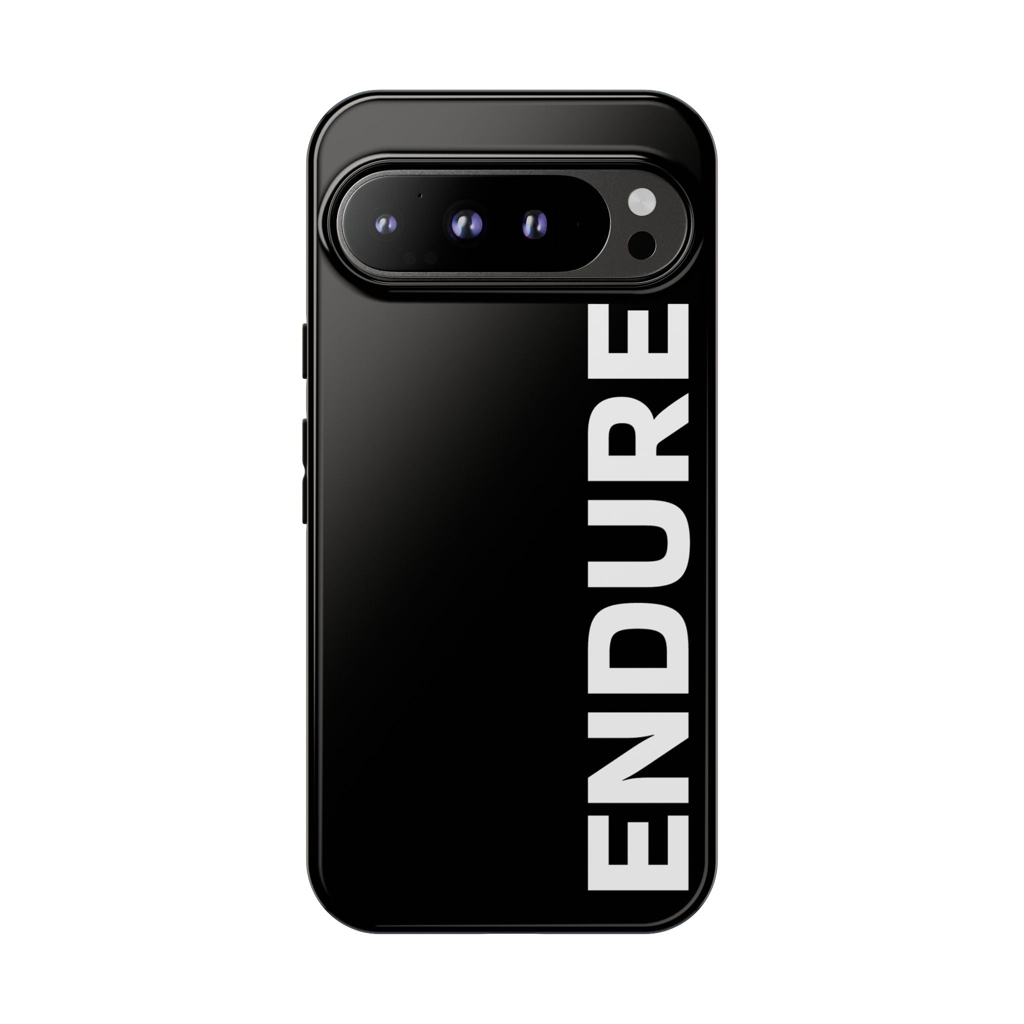 Endure Vertical Bold Phone Case — Tough Black Protective Cover