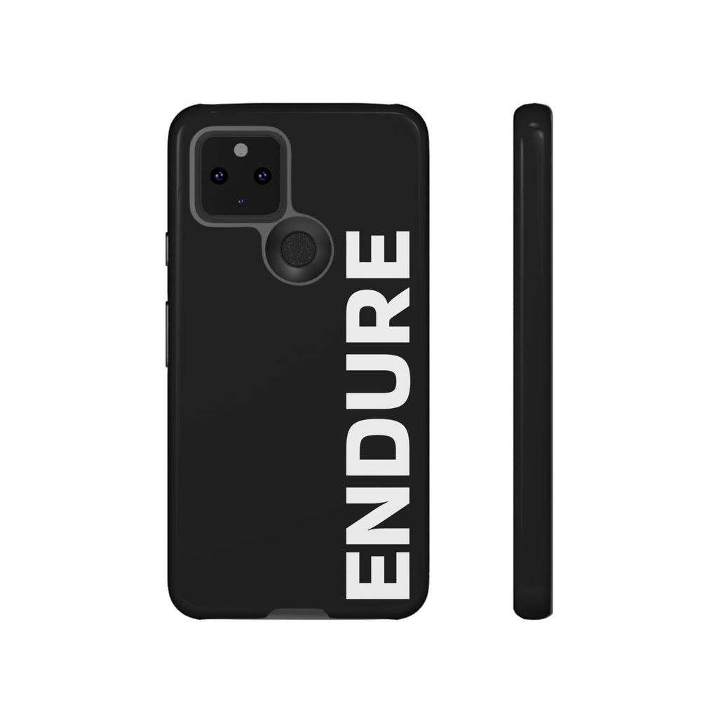 Endure Vertical Bold Phone Case — Tough Black Protective Cover