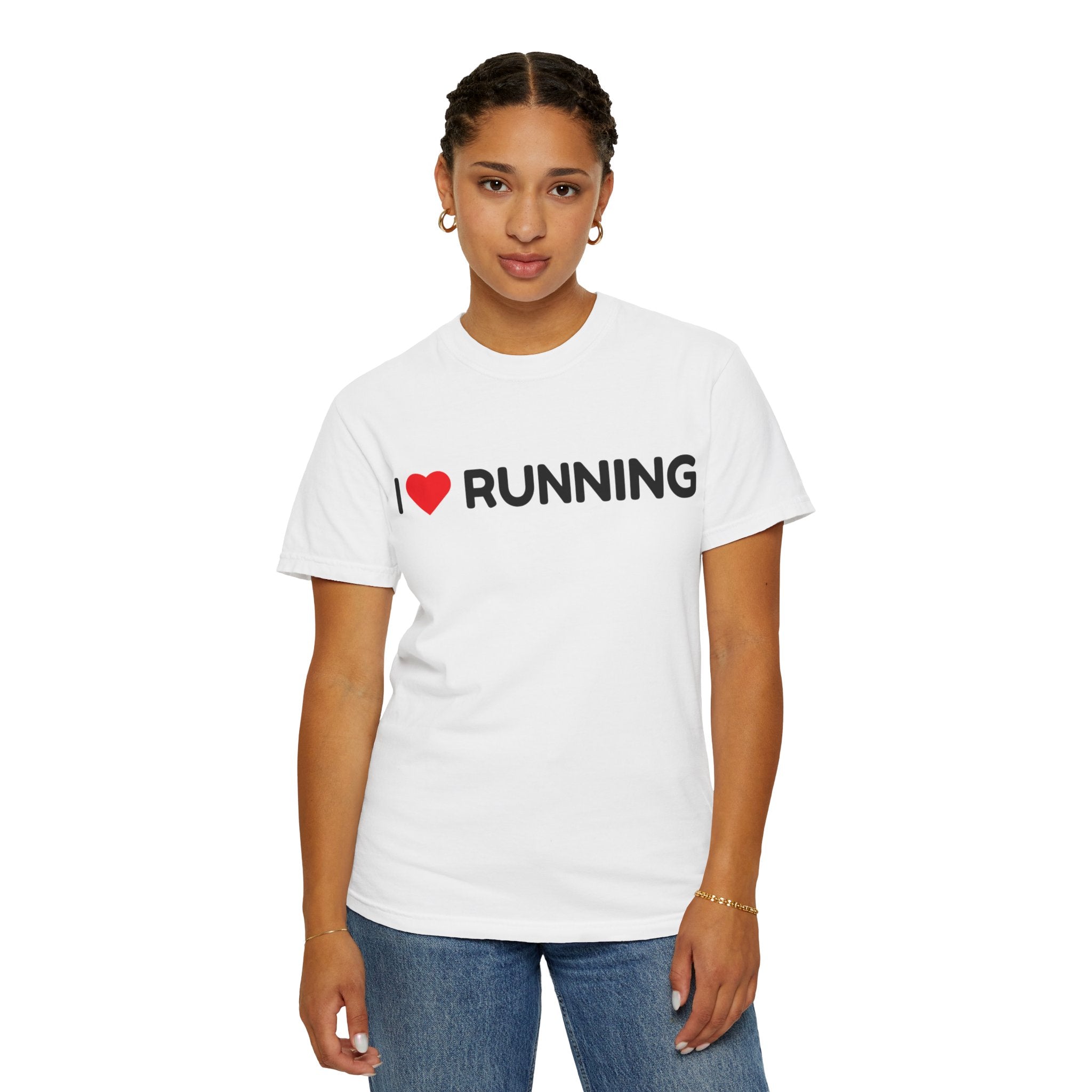 I Love Running T-Shirt — Heart Logo Running Tee for Runners