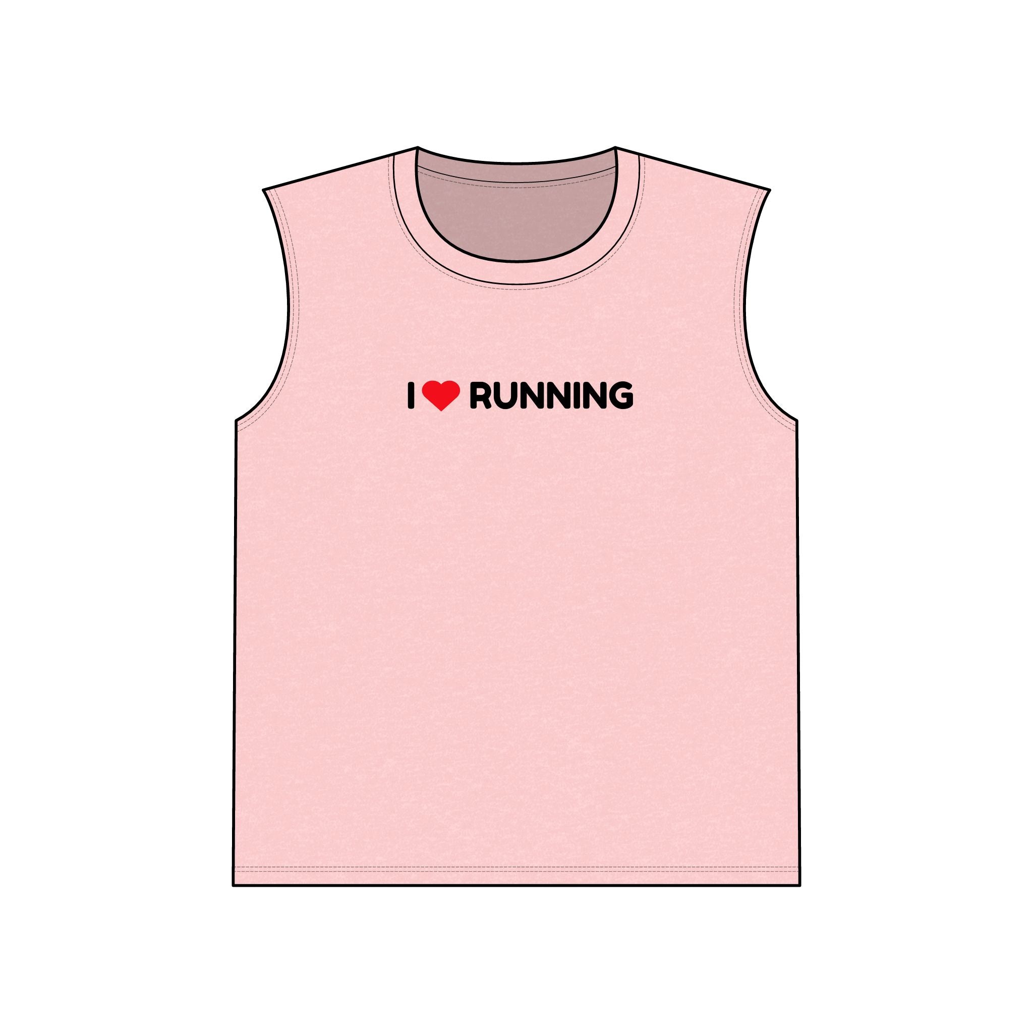 I  Running Muscle Tank Top — Lightweight Sleeveless Running Shirt