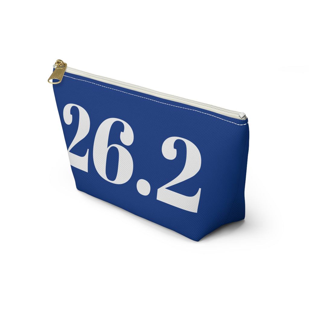 26.2 Marathon Accessory Pouch — Zip T‑Bottom Makeup & Gear Bag
