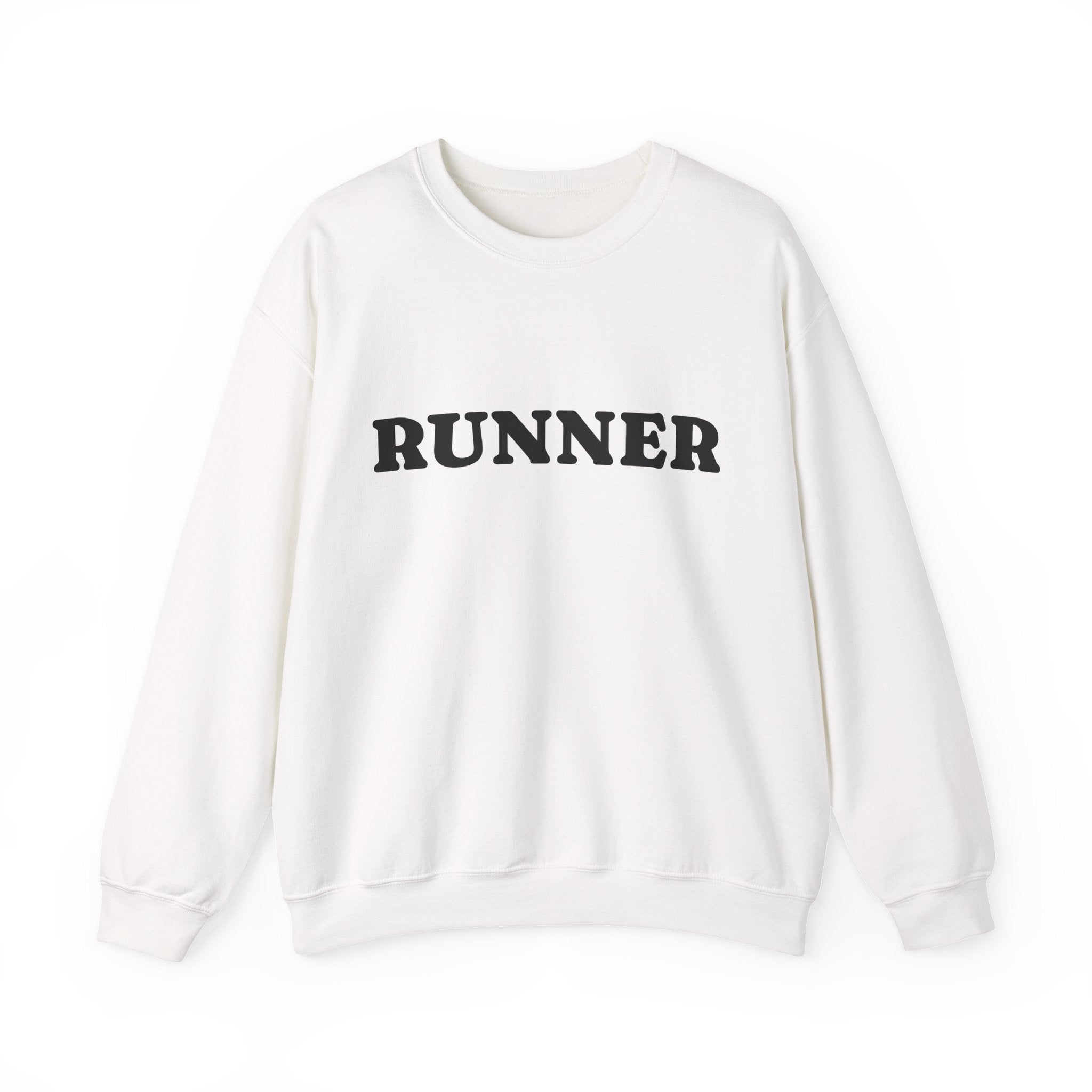 Crewneck Sweatshirt — 'RUNNER' Bold Athletic Pullover - Best Run Yet Apparel and Gifts